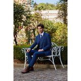 Men Slim Fit Plaid 3 pcs Suit Jacket Vest Pants