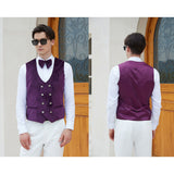 Men's Paisley Jacquard Tuxedo One Button Shawl Lapel 3 Piece Suit